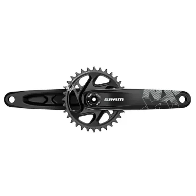 JUEGO DE BIELAS Y PLATO SRAM NX EAGLE X-SYNC2 DUB FAT BIKE 4"DM 170MM 30D 11/12V NEGRO SIN CAZOLETAS