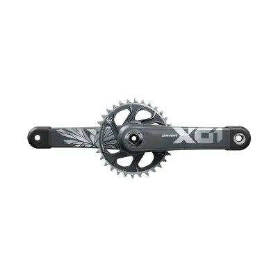 JUEGO DE BIELAS Y PLATO SRAM X01 EAGLE X-SYNC2 DUB DM 170MM 32D 12V CARBONO GRIS SIN CAZOLETAS