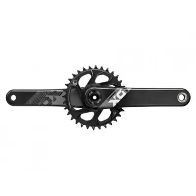 JUEGO DE BIELAS Y PLATO SRAM X01 X-SYNC 2 EAGLE DUB FATBIKE 4" 11/12V DIRECT MOUNT 30D 175MM NEGRO SIN CAZOLETAS