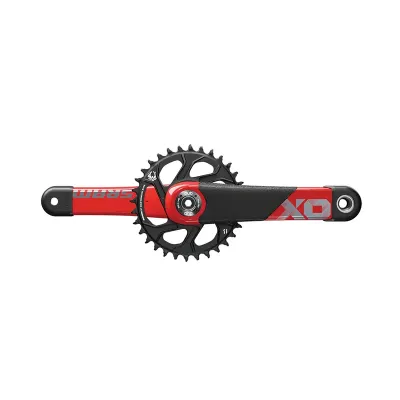 JUEGO DE BIELAS/PLATO SRAM X01 ALL DOWNHILL X-SYNC2 DUB83 DIRECT MOUNT 165MM 34D 10/11V CARBONO ROJO