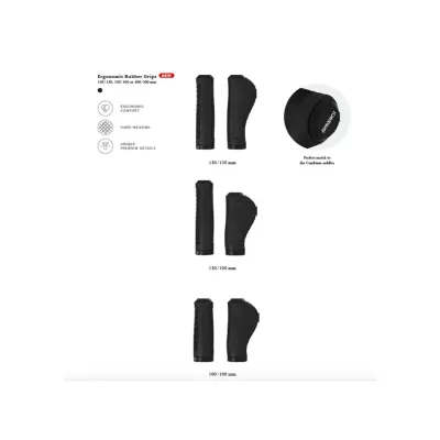 PUÑOS ERGONÓMICOS GOMA BROOKS (100-130MM) PUÑOS ERGONÓMICOS GOMA BROOKS (100-130MM)