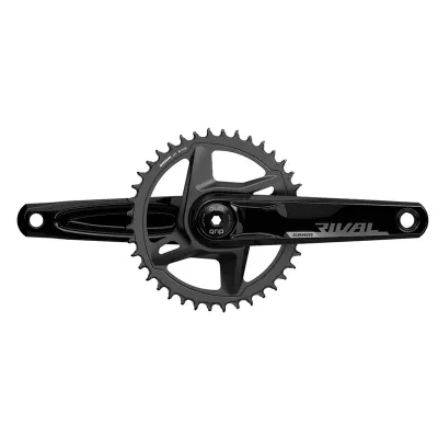 JUEGO DE BIELAS Y PLATO SRAM RIVAL D1 DUB WIDE 107 BCD 175 mm 40D 12V ALUMINIO NEGRO SIN CAZ.