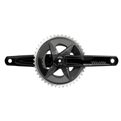 JUEGO DE BIELAS Y PLATOS SRAM RIVAL D1 DUB 94 BCD 170 mm 43x30D 12V ALUMINIO NEGRO SIN CAZOLETAS