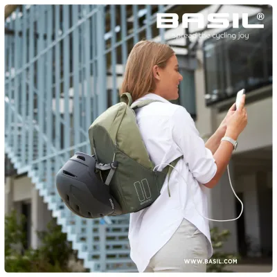 MOCHILA BASIL B-SAFE COMMUTER NORDLICHT 13 LITROS