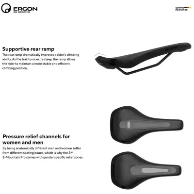 SILLÍN ERGON SM E-MOUNTAIN PRO MUJER (STEALTH) SILLÍN ERGON SM E-MOUNTAIN PRO MUJER (STEALTH)