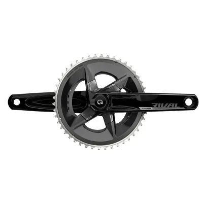 JUEGO DE BIELAS POTENCIOMETRO SRAM RIVAL D1 QUARQ DUB 107 BCD 160MM 48x35D YAW ALUMINIO NEGRO S.CAZ