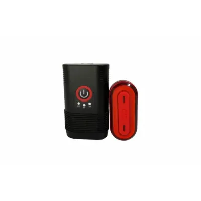 SET DE LUCES MSC LED DELANTERA 600 LUMENS BAT+TRASERA 50 LUMENS SET DE LUCES MSC LED DELANTERA 600 LUMENS BAT+TRASERA 50 LUMENS