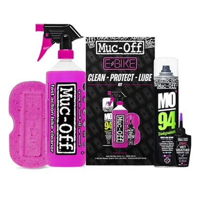 KIT MUC-OFF LIMPIEZA/PROTECCION/LUBRICANTE PARA E-BIKE