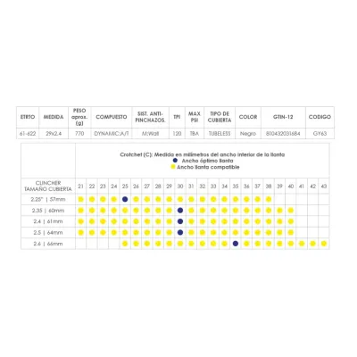 CUBIERTA GOODYEAR PEAK ULTIMATE 29x2.4 TLC CUBIERTA GOODYEAR PEAK ULTIMATE 29x2.4 TLC