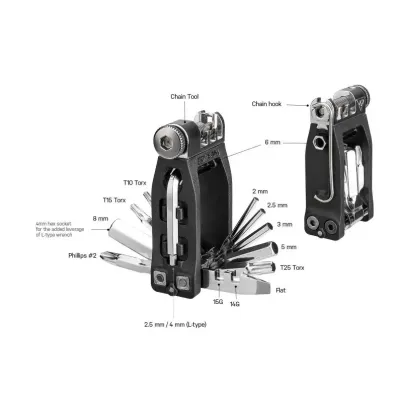 LLAVE MULTIHERRAMIENTAS TOPEAK NINJA 16+