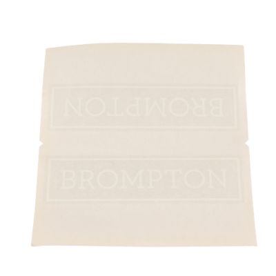 PEGATINA CUADRO BROMPTON LOGO - BLANCO
