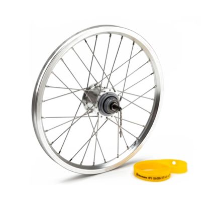 RUEDA TRASERA BROMPTON BUJE BSR 3 VELOCIDADES PLATA RUEDA TRASERA BROMPTON BUJE BSR 3 VELOCIDADES PLATA