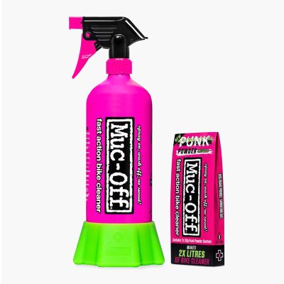 KIT LIMPIADOR BICI MUC-OFF PUNK POWDER + BOTELLA "FOR LIFE" (4 UNIDADES) KIT LIMPIADOR BICI MUC-OFF PUNK POWDER + BOTELLA "FOR LIFE" (4 UNIDADES)