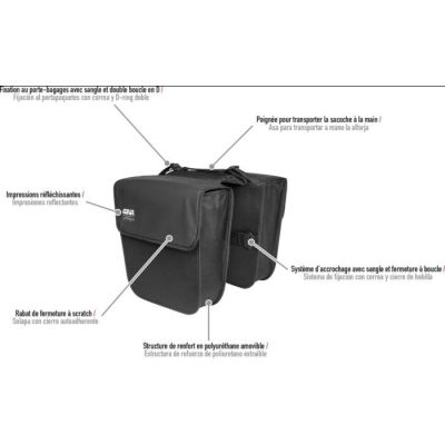 ALFORJAS TRASERAS GIVI URBAN AVENUE ALFORJAS TRASERAS GIVI URBAN AVENUE