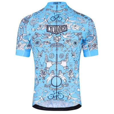 MAILLOT CYCOLOGY VELO TATTO AZUL MAILLOT CYCOLOGY VELO TATTO AZUL