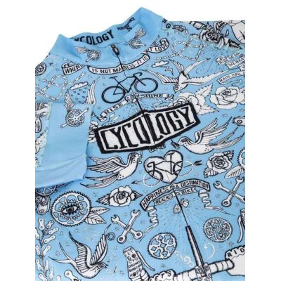 MAILLOT CYCOLOGY VELO TATTO AZUL MAILLOT CYCOLOGY VELO TATTO AZUL
