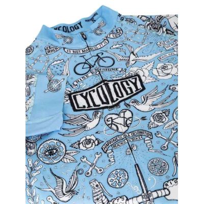 MAILLOT CYCOLOGY VELO TATTO AZUL