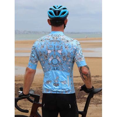 MAILLOT CYCOLOGY VELO TATTO AZUL