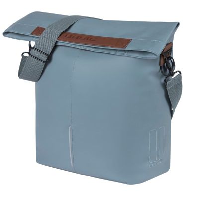  ALFORJA TRASERA BASIL CITY SHOPPER VEGAN LEATHER 14-16 LITROS