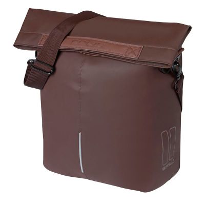  ALFORJA TRASERA BASIL CITY SHOPPER VEGAN LEATHER 14-16 LITROS