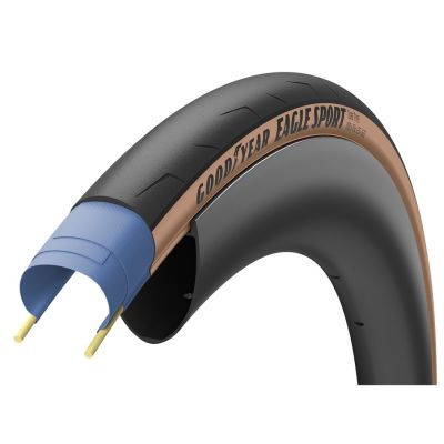 CUBIERTA GOODYEAR EAGLE SPORT 700x25 PLEG NEGRO/MARRON CUBIERTA GOODYEAR EAGLE SPORT 700x25 PLEG NEGRO/MARRON