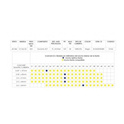 CUBIERTA GOODYEAR ESCAPE 27.5x2.35 TLC