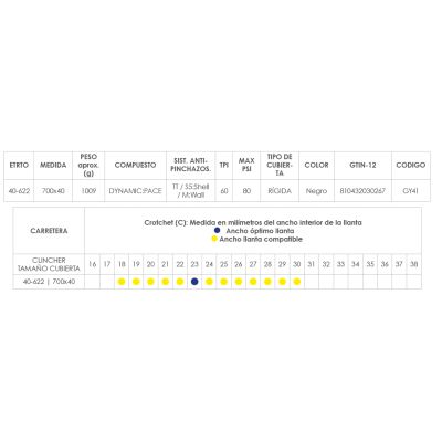 CUBIERTA GOODYEAR TRANSIT TOUR S1 700x40 RÍGIDA 