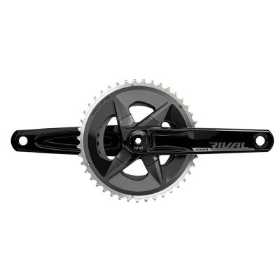 JUEGO DE BIELAS Y PLATOS SRAM RIVAL D1 DUB 94 BCD 165 mm 43x30D 12V ALUMINIO NEGRO SIN CAZOLETAS