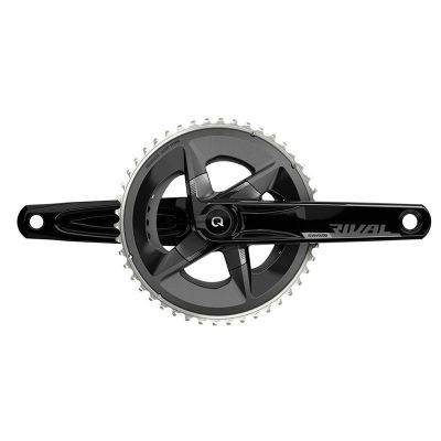 JUEGO DE BIELAS POTENCIOMETRO SRAM RIVAL D1 QUARQ DUB 107 BCD 170 mm 48x35D YAW ALUMINIO NEGRO SIN CAZOLETAS