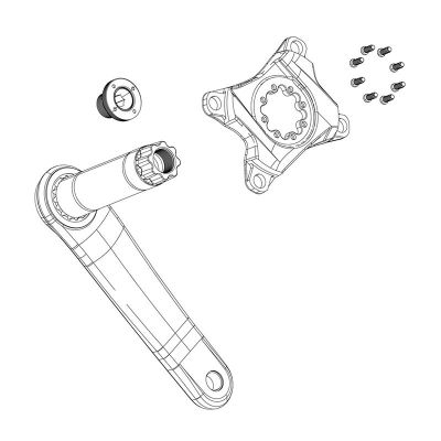 ARAÑA SRAM PARA SBC MAHLE 107 BCD (SIN PLATO/CON TORNILLOS FIJACION) ARAÑA SRAM PARA SBC MAHLE 107 BCD (SIN PLATO/CON TORNILLOS FIJACION)