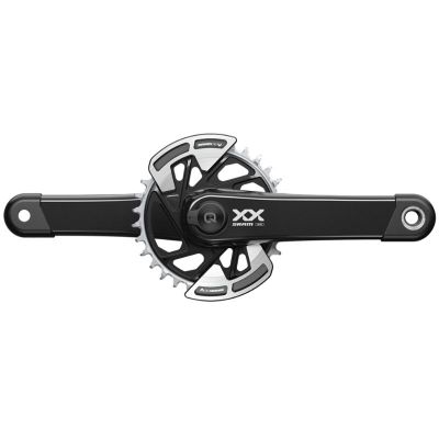  JUEGO DE BIELAS POTENCIOMETRO SRAM XX EAGLE WIDE DUB DIRECT MOUNT 165 mm 32D CARBONO NEGRO SIN CAZOLETAS