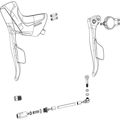 KIT LEVA DE FRENO Y CAMBIO MANETA SRAM RIVAL ETAP AXS DERECHA FRENO DISCO