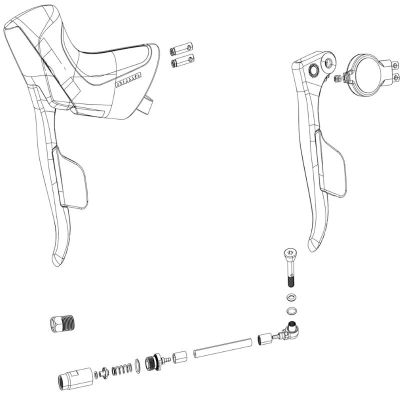 KIT RECAMBIO MANETA FRENO/CAMBIO SRAM APEX ETAP AXS IZQUIERDA DISCO (INCLUYE APOYAMANOS) KIT RECAMBIO MANETA FRENO/CAMBIO SRAM APEX ETAP AXS IZQUIERDA DISCO (INCLUYE APOYAMANOS)