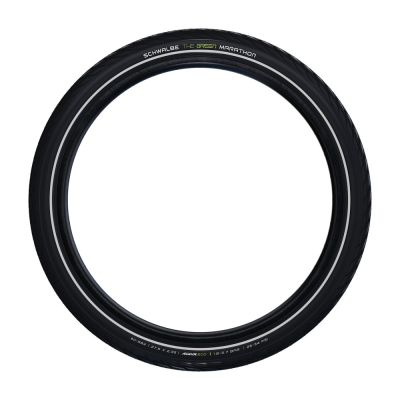 CUBIERTA SCHWALBE GREEN MARATHON 18x1.65 GREENGUARD HS420 TWINSKIN PERF. LINE ENDURANCE RIGIDA