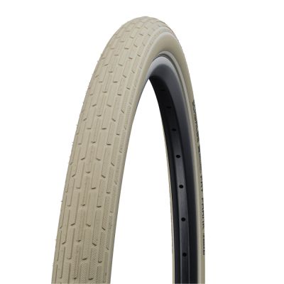 CUBIERTA SCHWALBE FAT FRANK HS375 28x2.00 RÍGIDA CREMA CON REFLECTANTE CUBIERTA SCHWALBE FAT FRANK HS375 28x2.00 RÍGIDA CREMA CON REFLECTANTE
