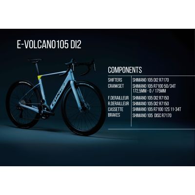 CONOR WRC E-VOLCANO 105 Di2 2X12S 