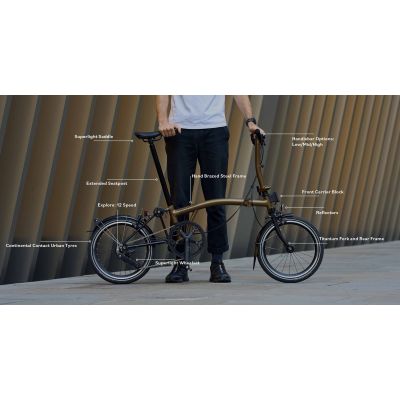 BROMPTON P LINE EXPLORER 12 VELOCIDADES CON PORTABULTOS (2024) BROMPTON P LINE EXPLORER 12 VELOCIDADES CON PORTABULTOS (2024)