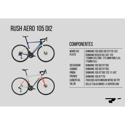 CONOR RUSH AERO 105 DI2 2X12S (2024) CONOR RUSH AERO 105 DI2 2X12S (2024)