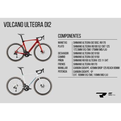CONOR WRC VOLCANO AERO DURA ACE DI2 2X12S (2024) CONOR WRC VOLCANO AERO DURA ACE DI2 2X12S (2024)