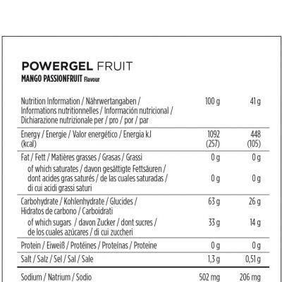 GEL POWERBAR POWERGEL FRUITS GEL POWERBAR POWERGEL FRUITS