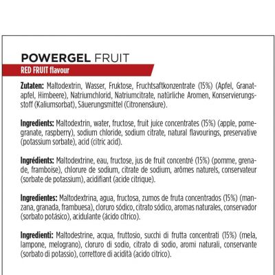 GEL POWERBAR POWERGEL FRUITS GEL POWERBAR POWERGEL FRUITS
