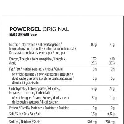 GEL POWERBAR POWERGEL ORIGINAL CAFEINA