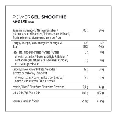 POWERBAR POWERGEL SMOOTHIES POWERBAR POWERGEL SMOOTHIES