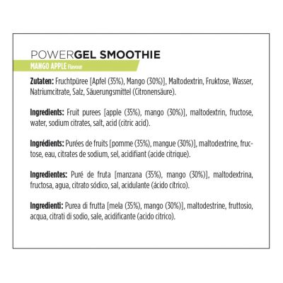 POWERBAR POWERGEL SMOOTHIES POWERBAR POWERGEL SMOOTHIES