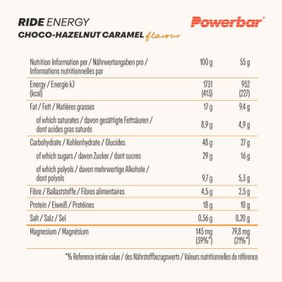 BARRITA POWERBAR RIDE ENERGY BARRITA POWERBAR RIDE ENERGY