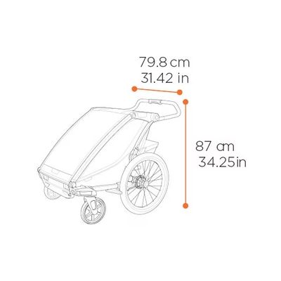 CARRITO THULE CHARIOT SPORT 2 DOUBLE CARRITO THULE CHARIOT SPORT 2 DOUBLE