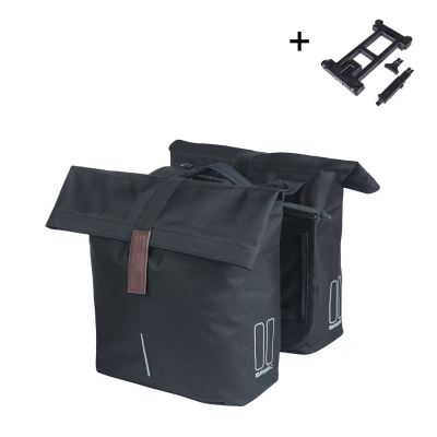 ALFORJAS TRASERAS BASIL CITY MIK 2.0 POLIESTES 28-32 LITROS