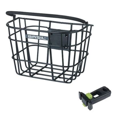 CESTA DELANTERA CON ASA BASIL BREMEN ALU KF + SOPORTE POTENCIA KF AHEAD
