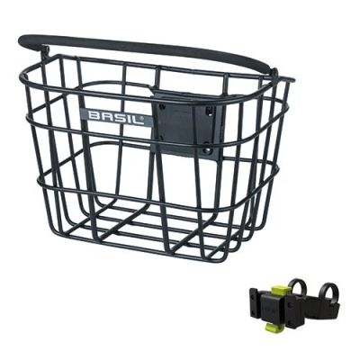CESTA DELANTERA CON ASA BASIL BREMEN ALU KF + SOPORTE MANILLAR KF AHEAD