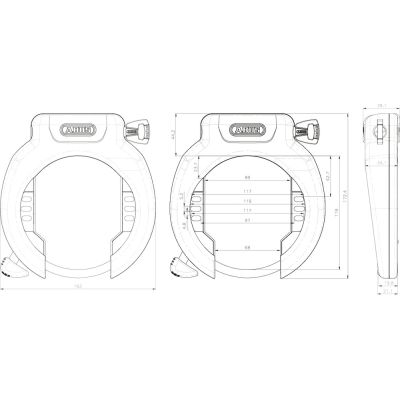 CANDADO DE CUADRO ABUS PRO AMPARO 4750 XL R CANDADO DE CUADRO ABUS PRO AMPARO 4750 XL R